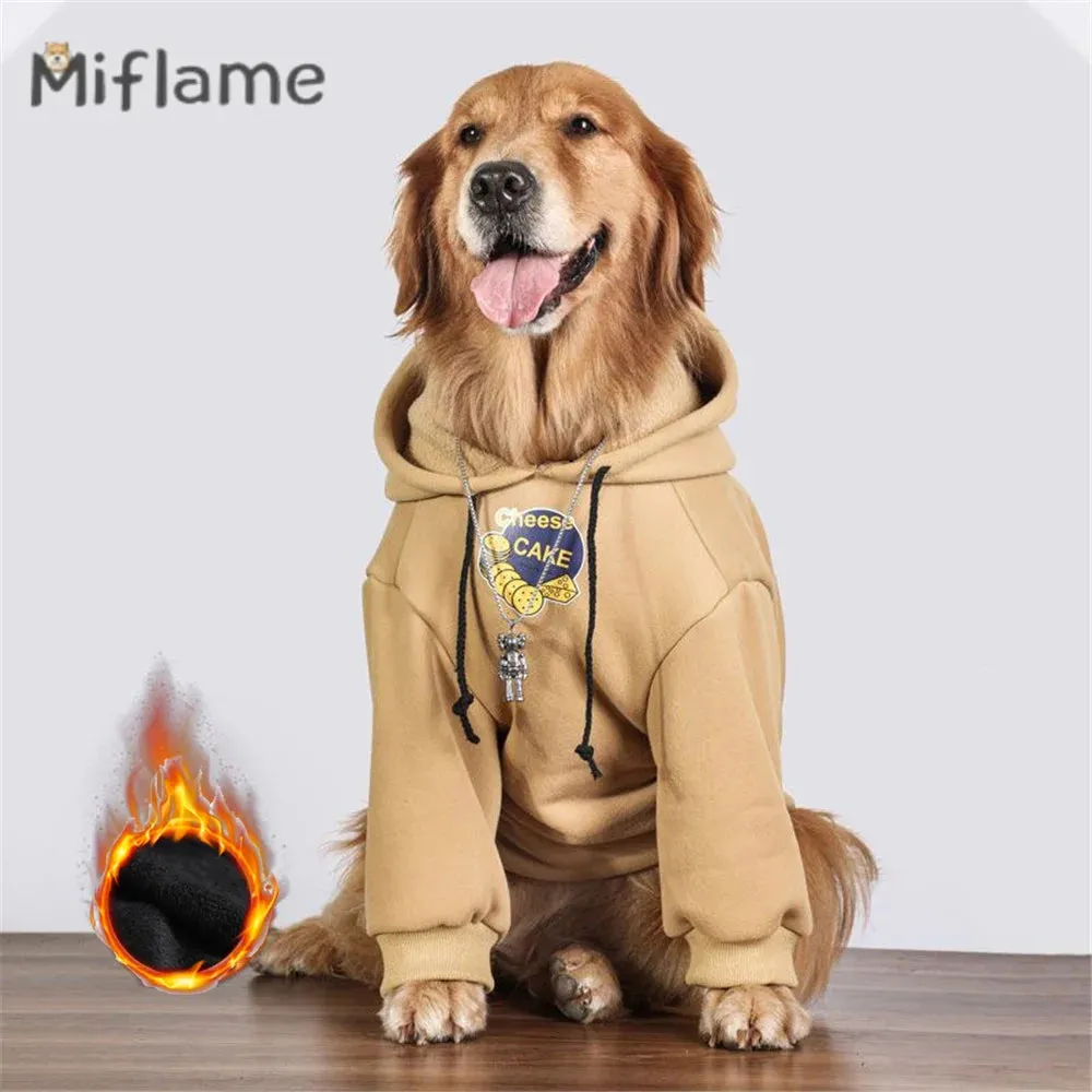 Large Pet Sweater Hoodies With Trendy Design All Seasons