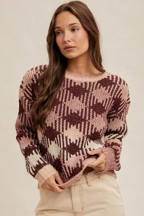 Lucile Multi Color Plaid Sweater