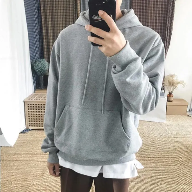 Men's Autumn Fleece Warm Loose Hoodie