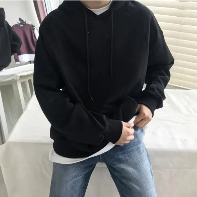 Men's Autumn Fleece Warm Loose Hoodie