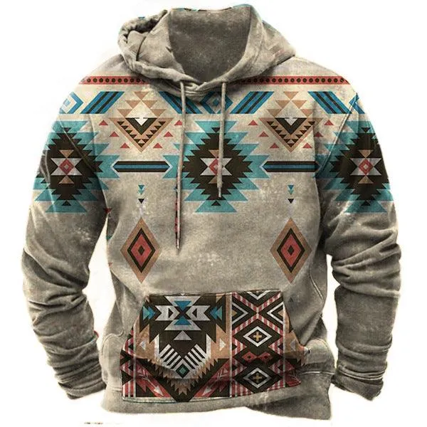 Men's Digital Print Street Fashion Hoodie - Loose Fit, Youth Style