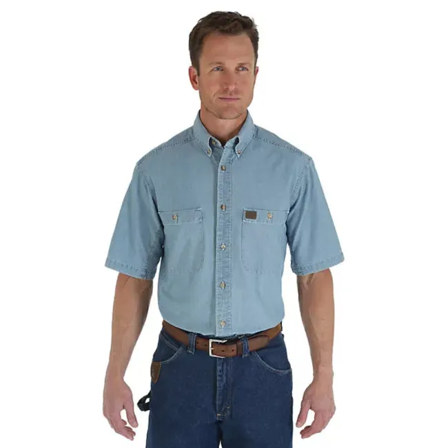 Men's Riggs Workwear Chambray Cotton Shirt 3W531