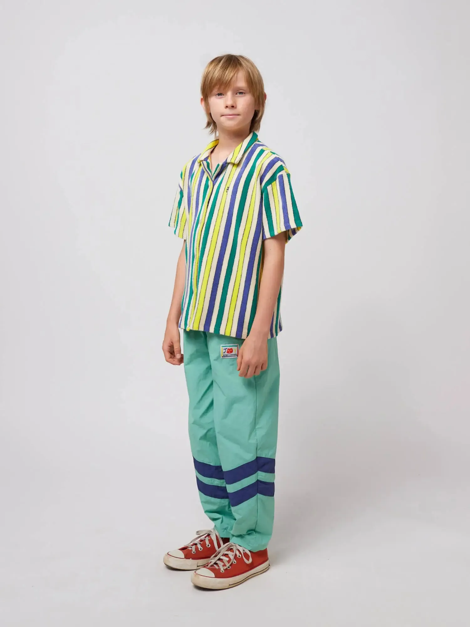 Multicolor Stripes terry cloth shirt