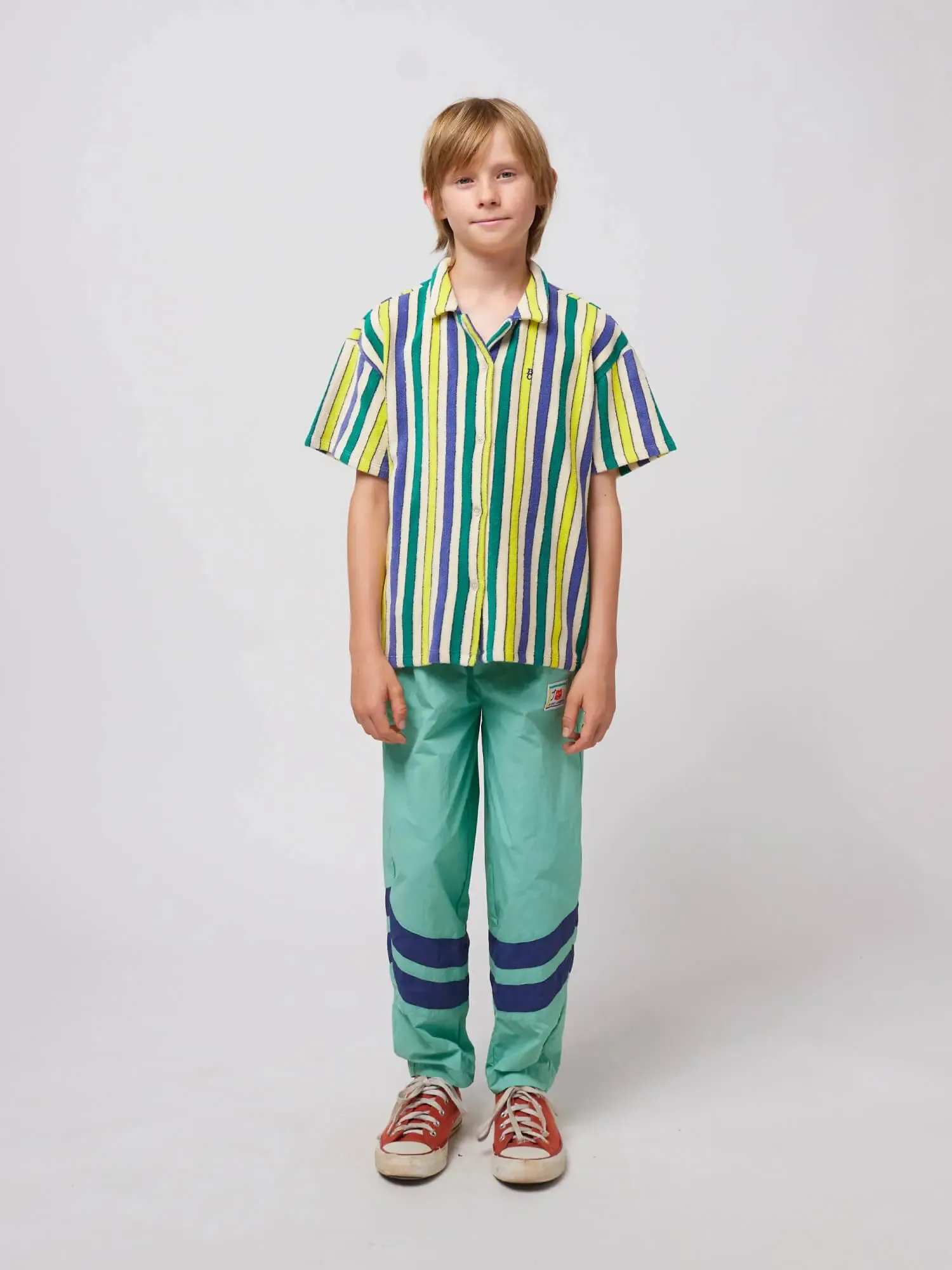 Multicolor Stripes terry cloth shirt