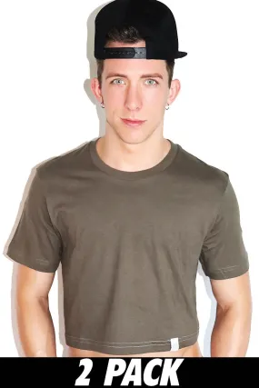 Multipack-Core Crop Tees-Military