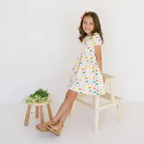 Ollie Jay Classic Twirl Dress in Fresh Fruit