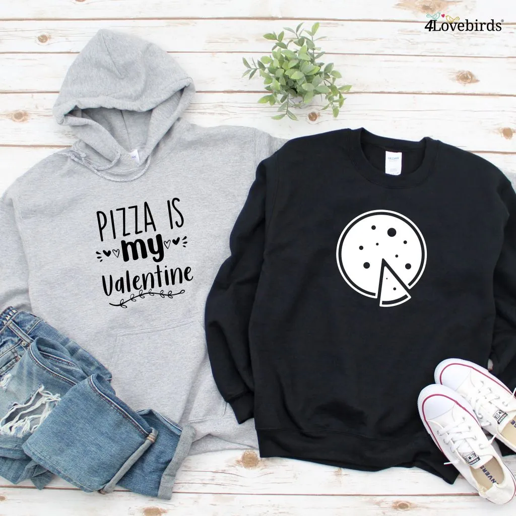 Pizza Love Valentine's Matching Outfits - Foodie Lovers Set - Perfect Gift for Couples