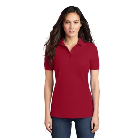 Port & Company® Ladies Core Blend Pique Polo - Red