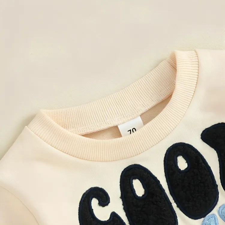 "Cool Cousins Club" Embroidered Baby Sweatshirt