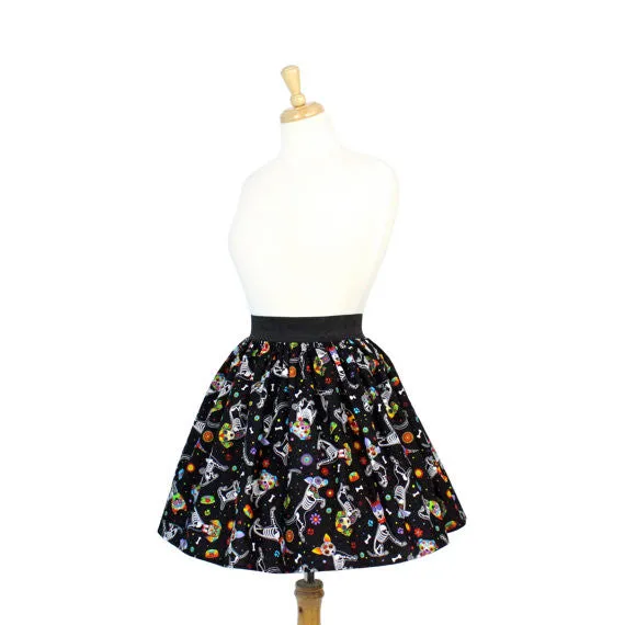 "Lindy" Day of the Dead Dog Skirt