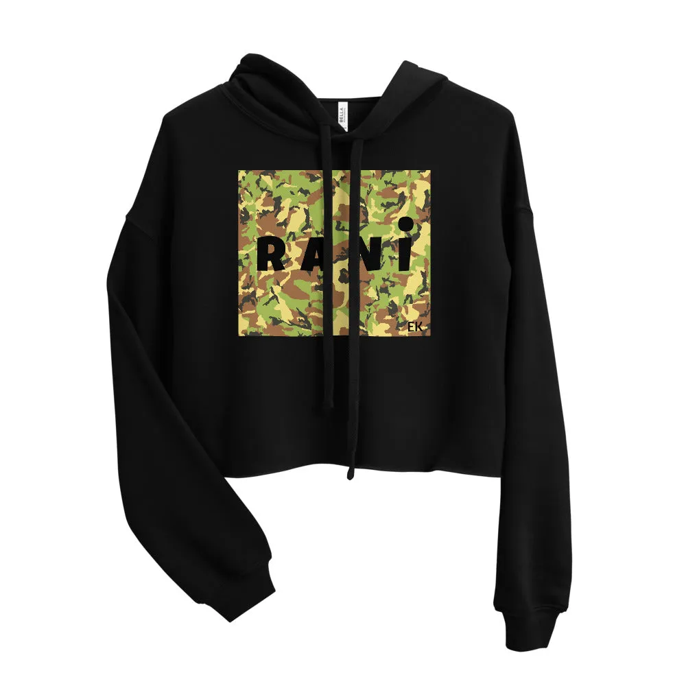 Rani Army Crop Hoodie