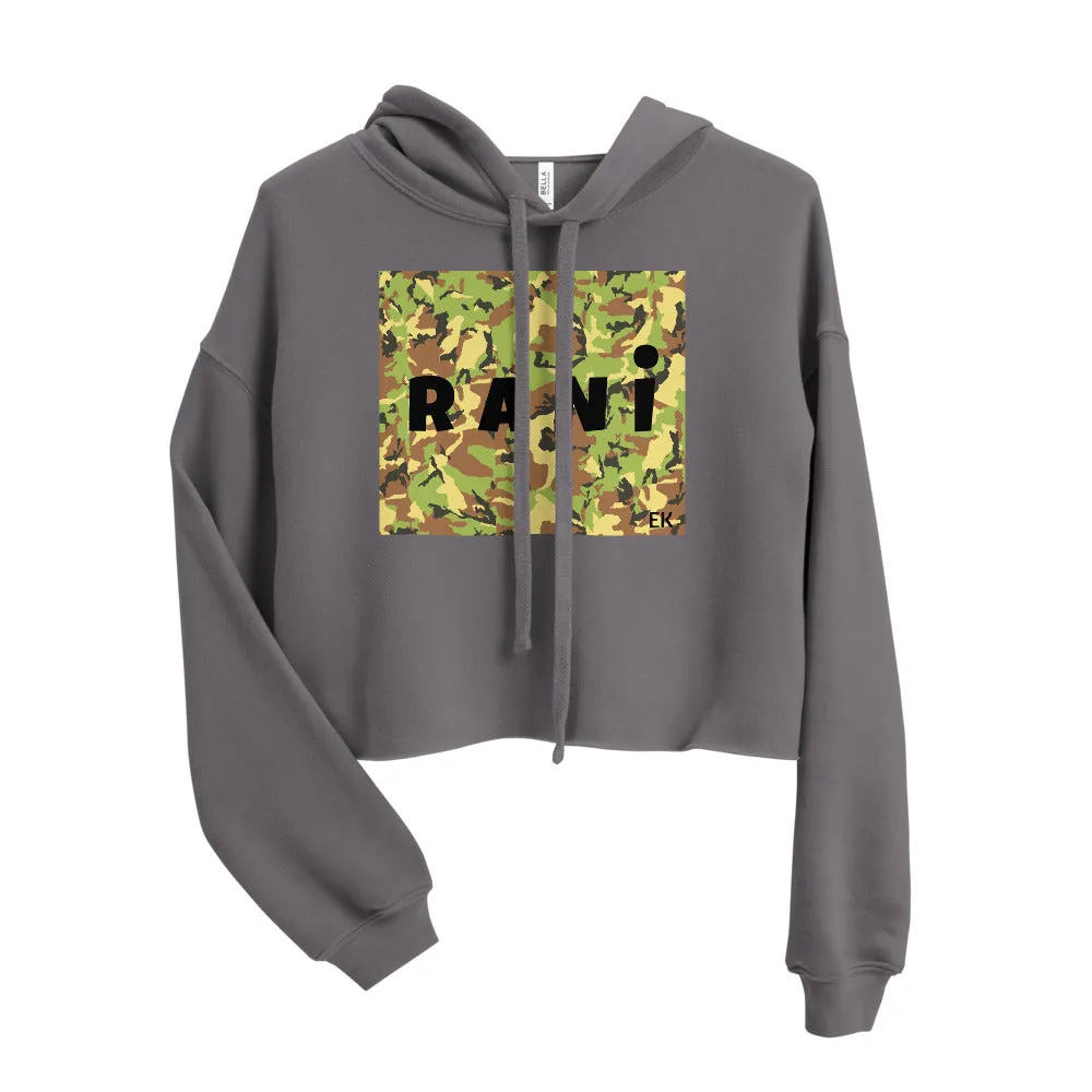 Rani Army Crop Hoodie