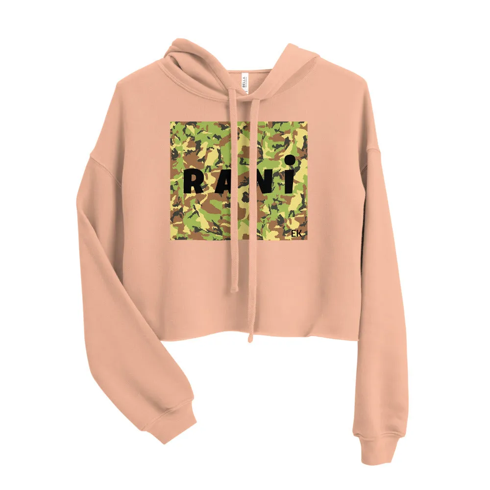 Rani Army Crop Hoodie