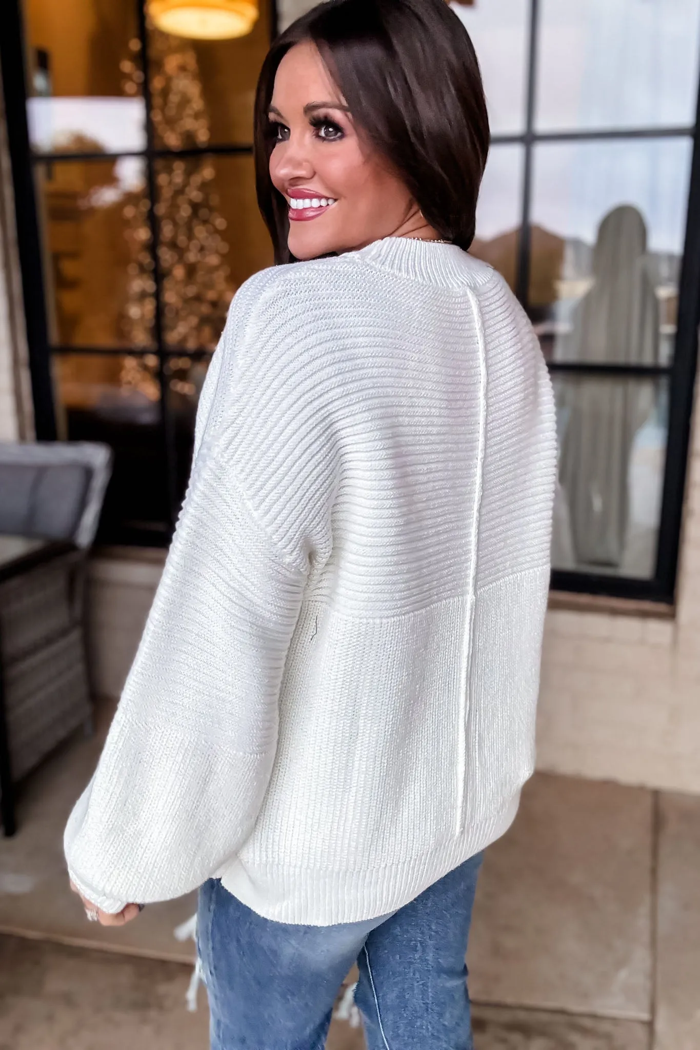 Ribbed Knitted Sweater