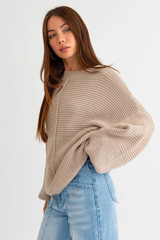 Ribbed Knitted Sweater