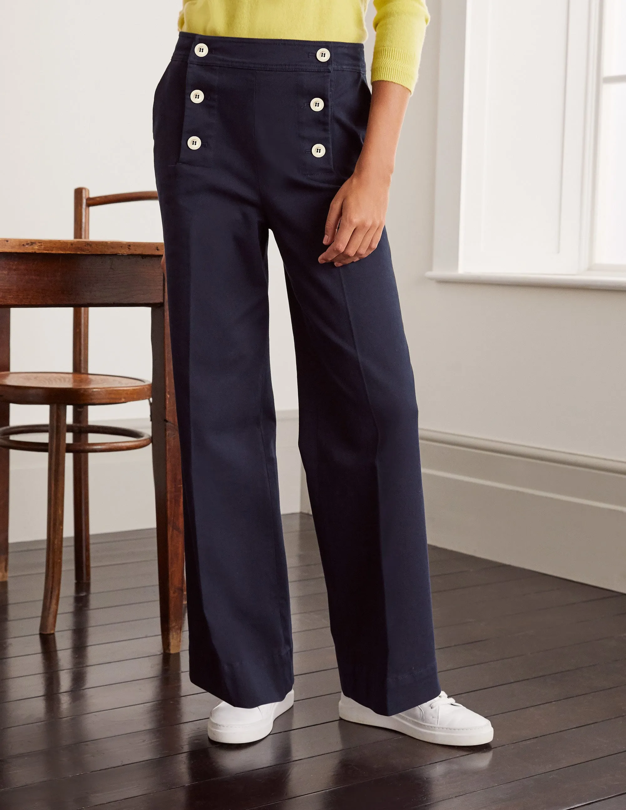 Runswick Sailor Trousers-Navy