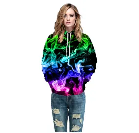 Star Forest Digital Print Trendy Hoodies