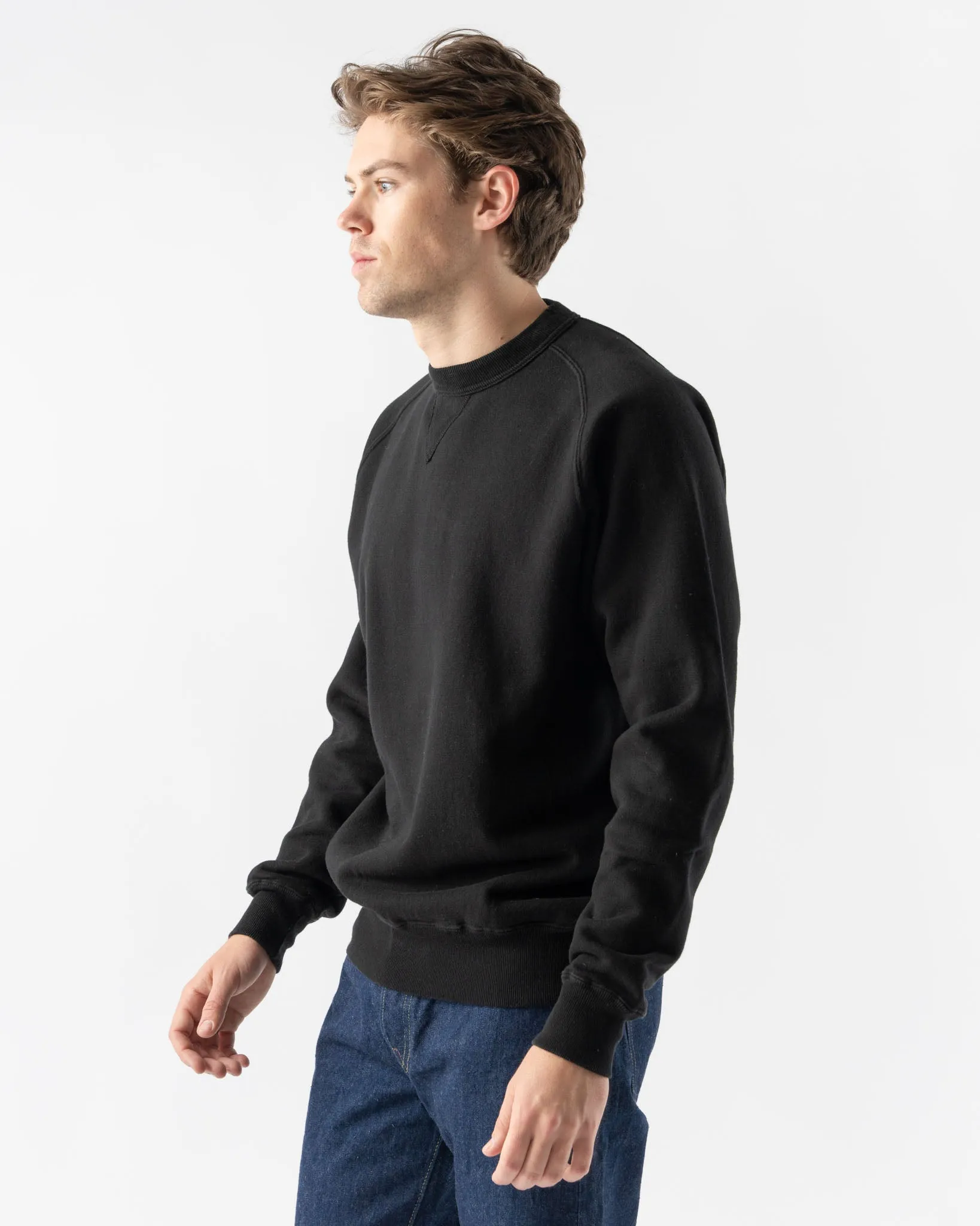 Sunray Sportwear Puamana Crew Neck Raglan Sweatshirt in Anthracite