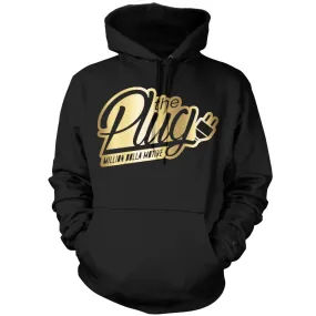 The Plug - Gold Foil on Black Hoodie Sweatshirt