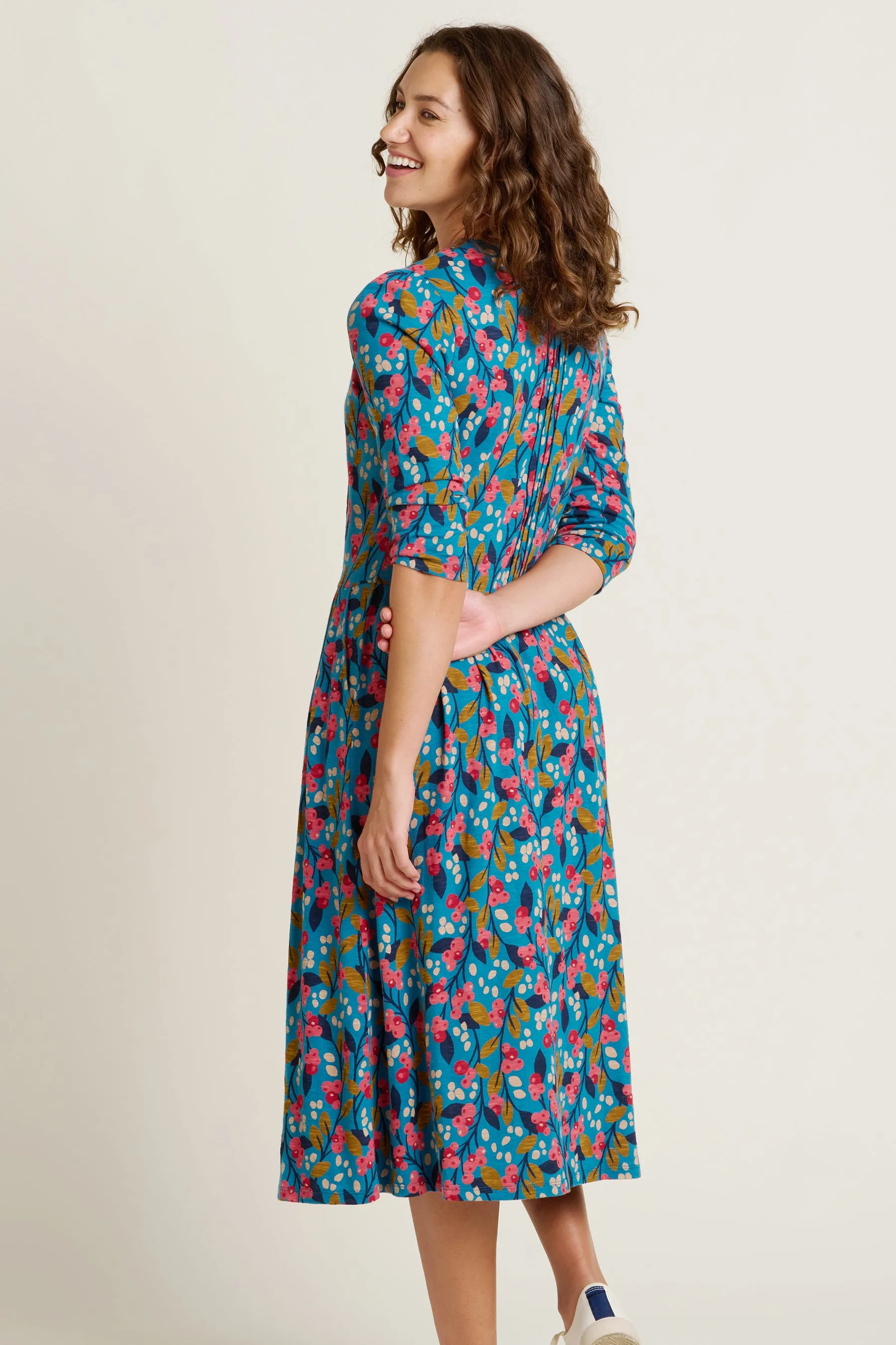 Trailing Berry Midi Dress