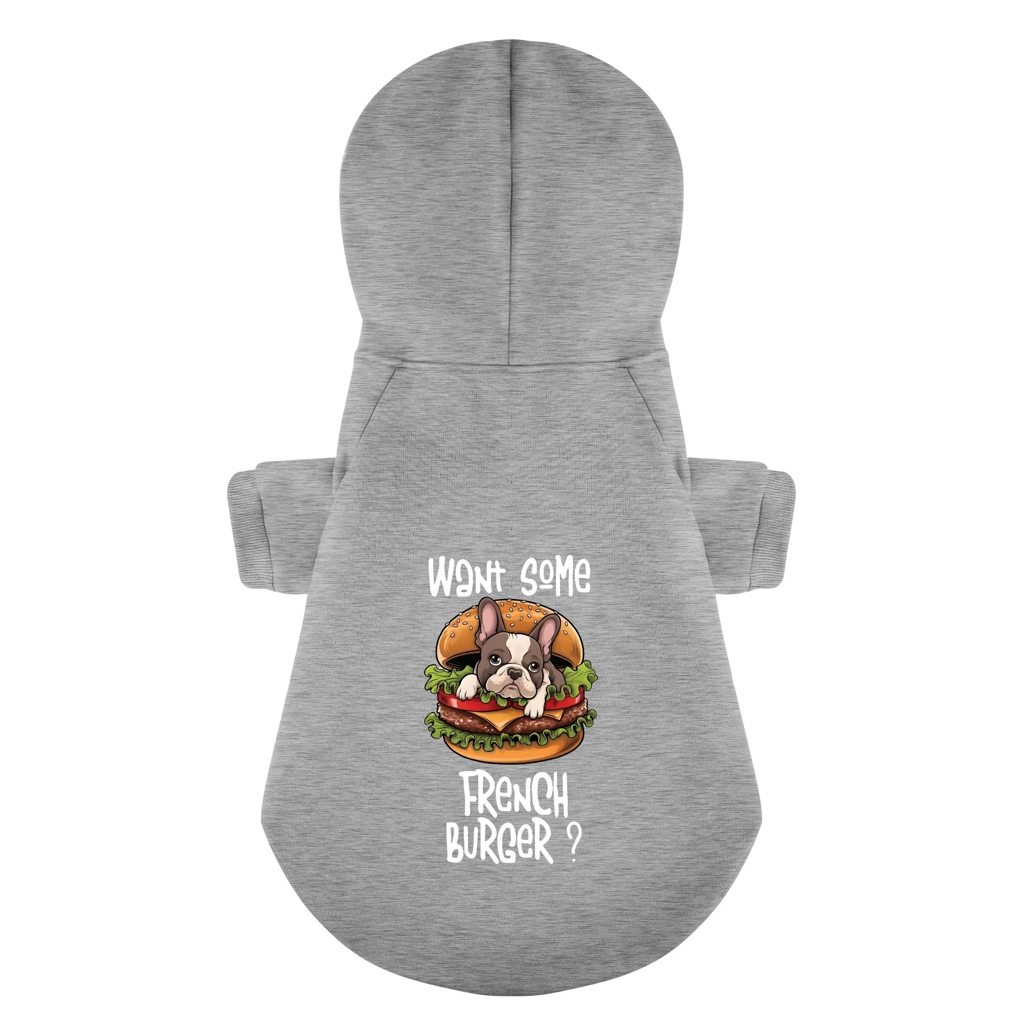 want some french burger ? - Personalized French Bulldog Hoodies with Funny Quotes – Stylish, Cozy, and Premium 100% Cotton