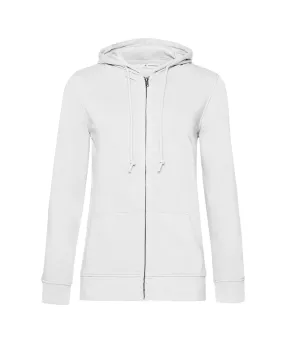 White - B&C Inspire Zipped Hood /women