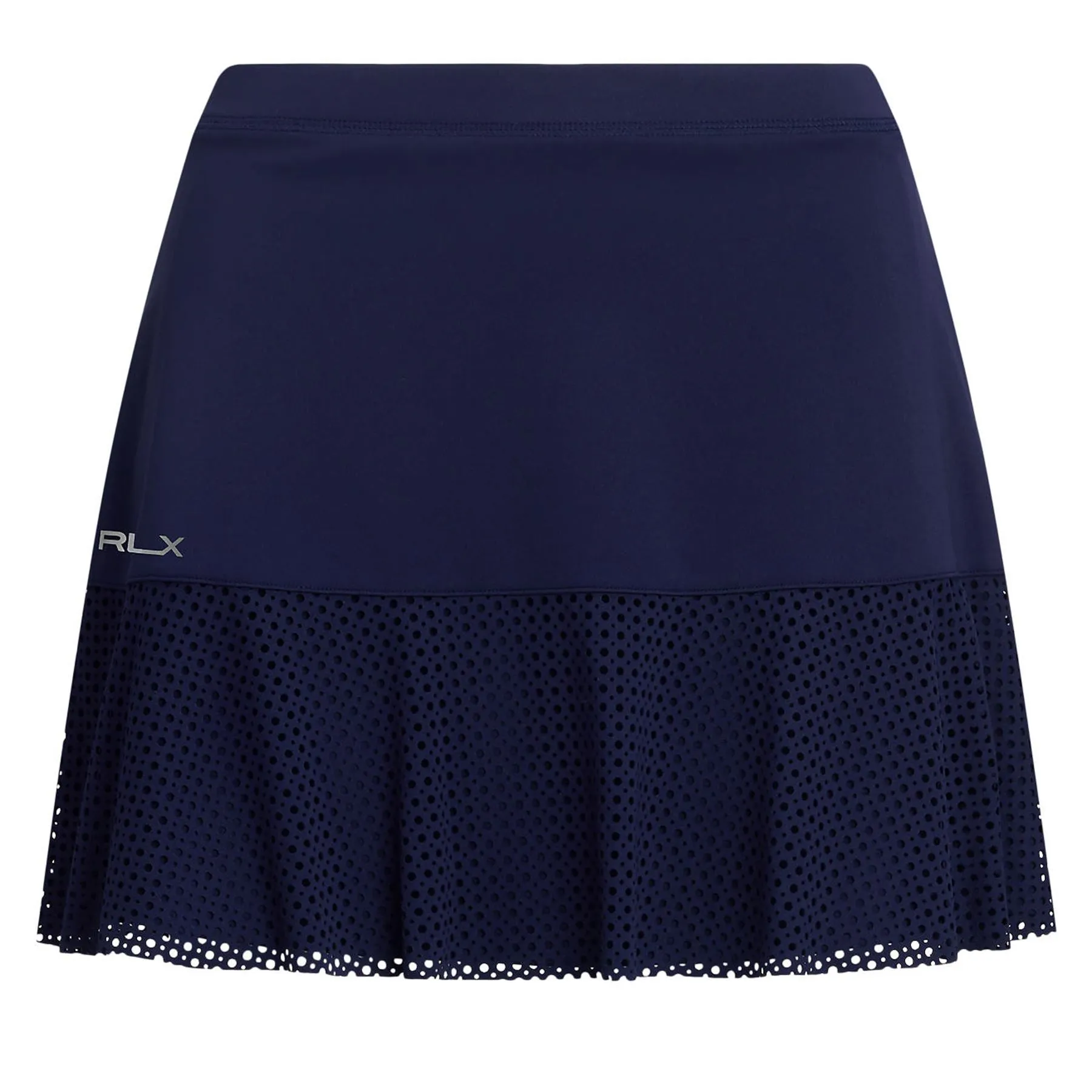 Womens RLX 15 Inch Eyelet Interlock Skort Refined Navy - AW24